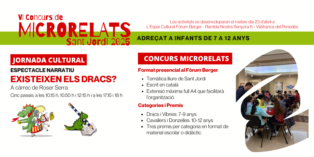 La Fundació Pinnae convoca la 6a edició del concurs de Microrelats de Sant Jordi 2025