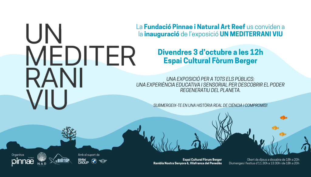 La Fundació Pinnae inaugura de la mà de l’Associació Natural Art Reef, l’exposició itinerant “Un Mediterrani Viu” a Vilafranca