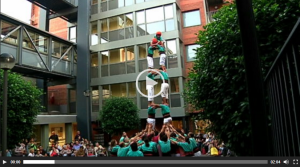 Castellers a Inglada Via video RTVVilafranca