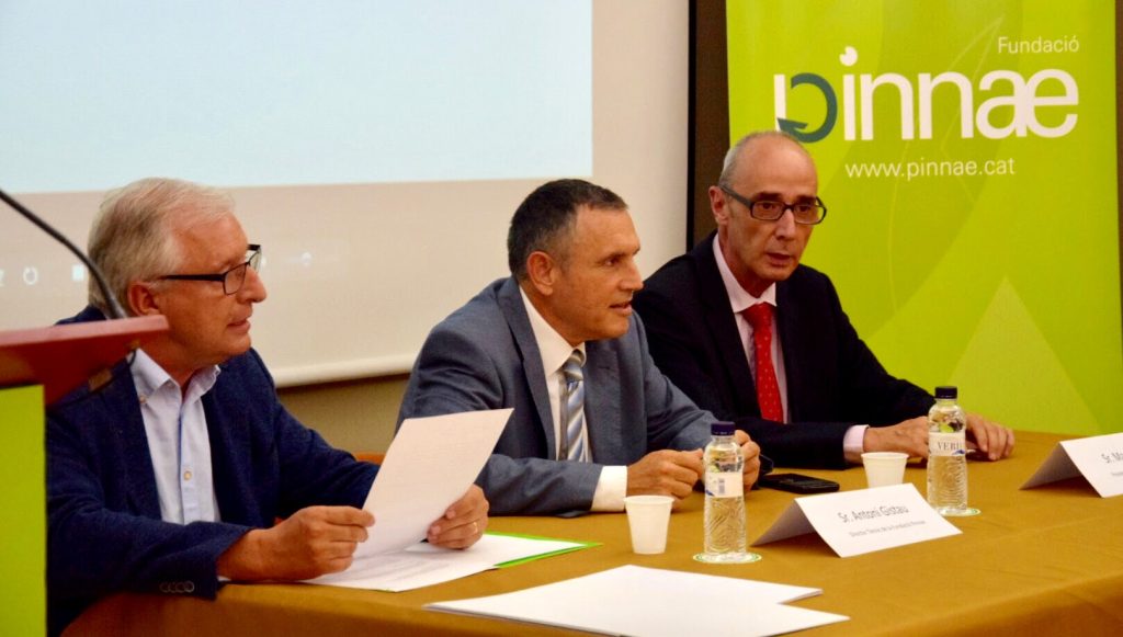 D'esquerra a dreta: Sr. Antoni Gistau, Sr. Pere Regull i Sr. Martí Solé