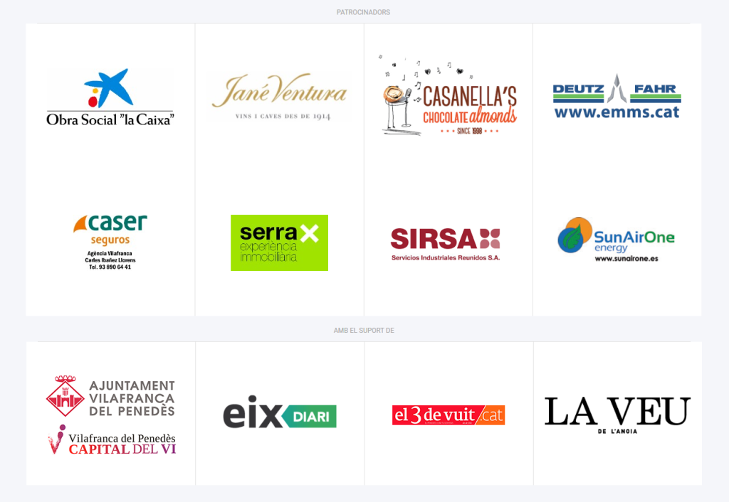 Patrocinadors i suport Musicveu2018
