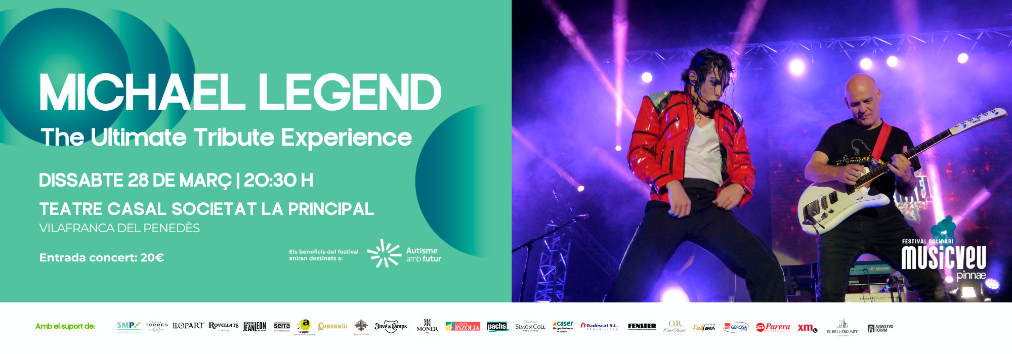 Concert michael legend - dissabte 28 març